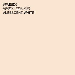 #FAE5D0 - Albescent White Color Image